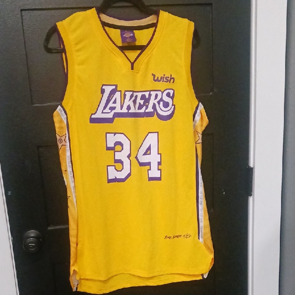 Los Angeles Lakers Basketball Jersey Yellow
